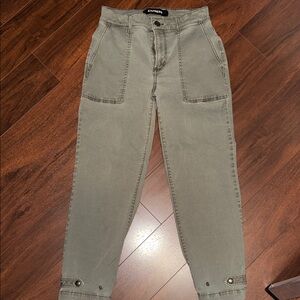 Express Women's Straight Leg Jeans - Taupe